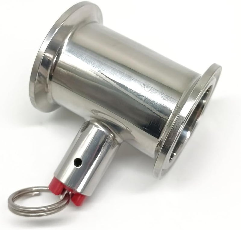 Geife 1.5" Tri Clamp Extension Tube with Pressure Relief Valve PRV for Dry Hopper (35 PSI Max) - Image 4
